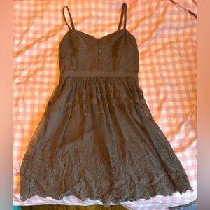 American Eagle Outfitters Mauve Lace Mini Dress